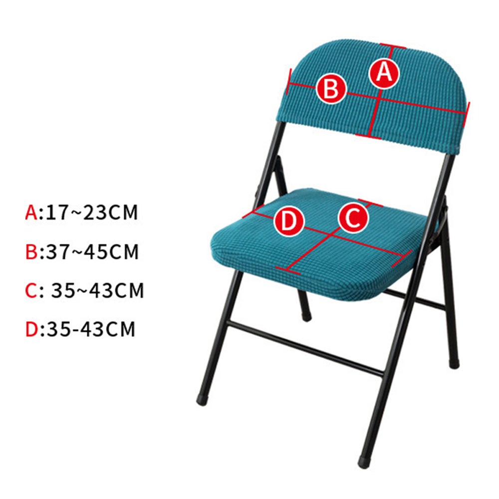 2Pcs Folding Chair Two Pieces Split Cover Anti-Dust Chari