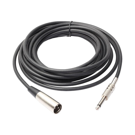 2Pcs Jack Connector 6.35Mm To Xlr Male Mono Soft Accessories Instrument 6Ft 10Ft / 4 Inch 3Pin Audio Cable Microphone Ba