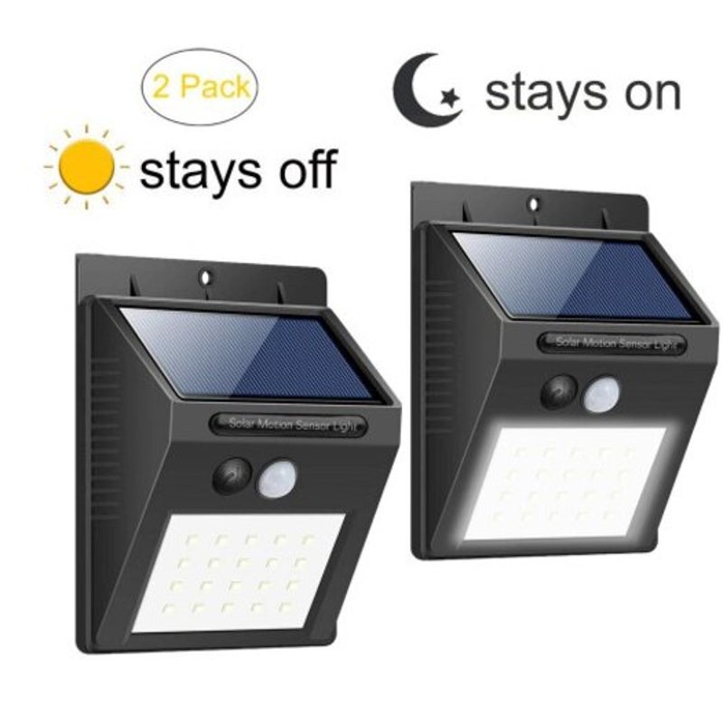 Solar Led Light Outdoor Lamp Pir Motion Sensor 20Leds Wall Lights Waterproof