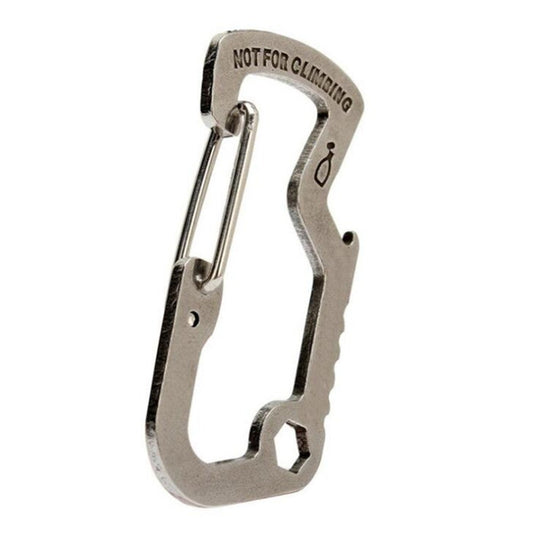 Mountaineer Multi Tool Keychain Multipurpose Gadget Outdoor Carabiner Buckle
