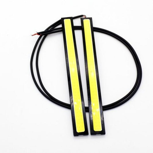 2Pcs Waterproof 17Cm Cob Xenon White Car Led Light For Drl Fog Driving Lamp 12V