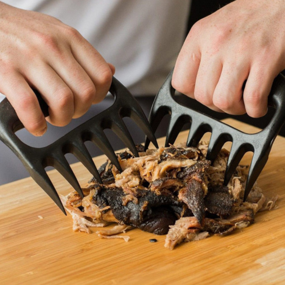 Bbq Accessories Meat Shredder Cooking Fork Bear Claws Black