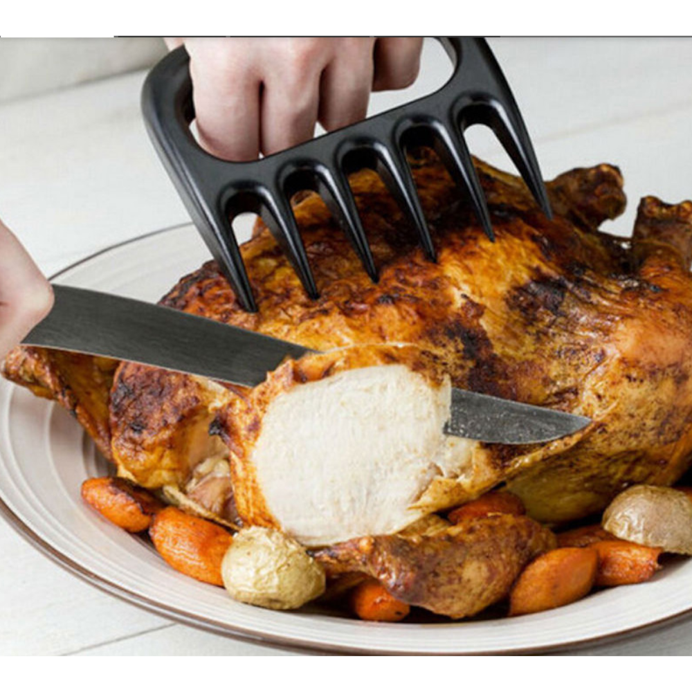 Bbq Accessories Meat Shredder Cooking Fork Bear Claws Black