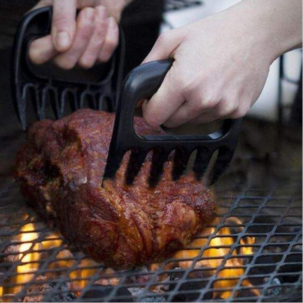 Bbq Accessories Meat Shredder Cooking Fork Bear Claws Black