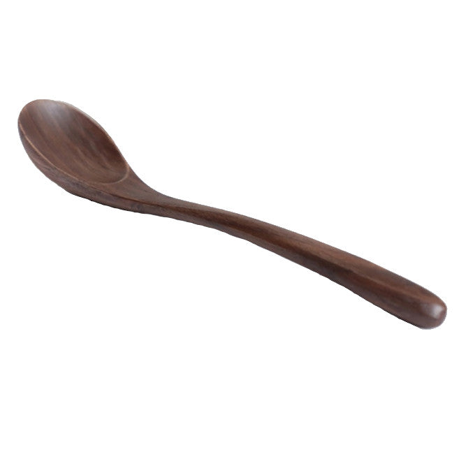 Black Walnut Coffee Honey Spoon Wooden Japanese Style Stir Soup Rice Tableware