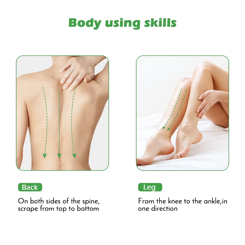 2Pcs Facial Massager Jade Roller Gua Sha Natural Beauty Set