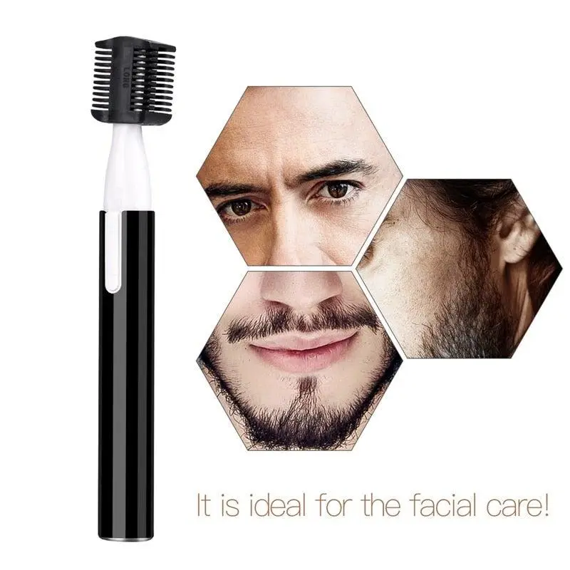 2Pcs Electric Eyebrow Shaver Hair Removal Blade Trimmer For Men Women