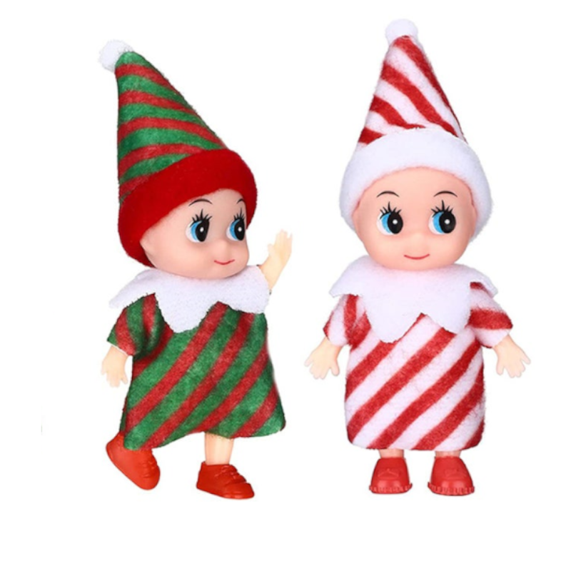 2 Pieces Christmas Elf Doll Xmas Baby Decoration Keywords