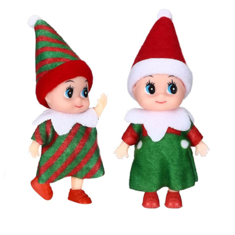 2 Pieces Christmas Elf Doll Xmas Baby Decoration Keywords