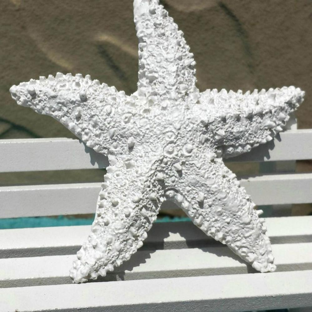 2Pcs Fish Tank Ornament Mediterranean Resin Mini Starfish Aquarium Decoration