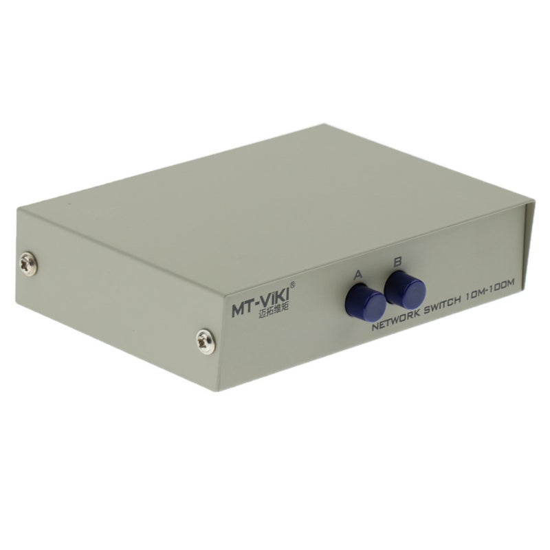 2Port A B Manual Network Sharing Switch Box 2In1 1In2 Rj45 Ethernet Switcher
