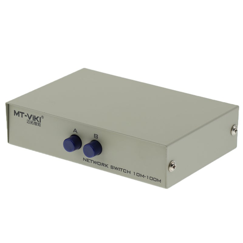 2Port A B Manual Network Sharing Switch Box 2In1 1In2 Rj45 Ethernet Switcher