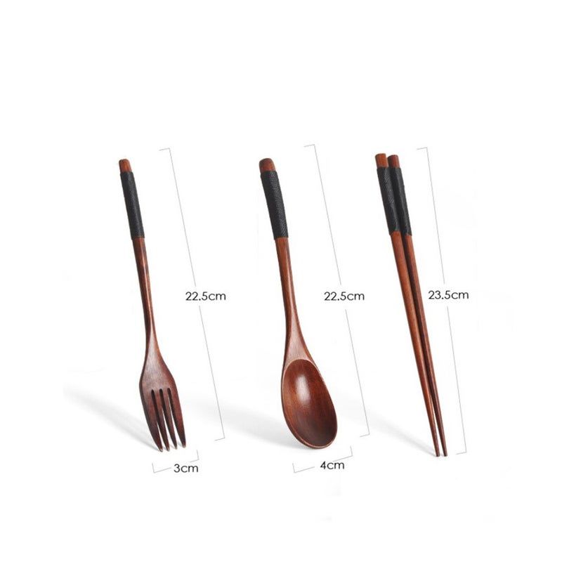 2Set Dinnerware Kitchen Tableware Fork Coffee Spoon Chopsticks Flatware Portable Dining