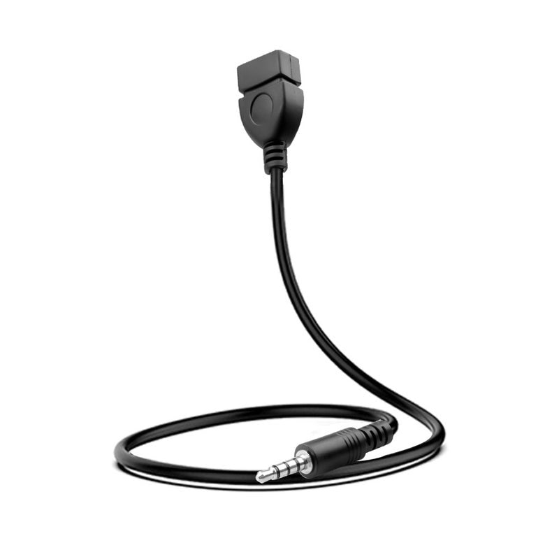 3.5Mm Audio Aux Jack To Usb 2.0 Type Male Female Converter Adapter Cable For Car Mp3