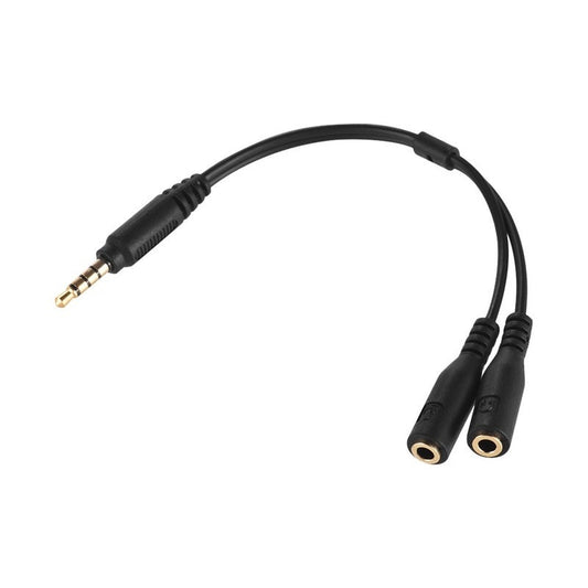 3.5Mm Microphone Adapter Cable Audio Stereo Converter Cord Two Pole Trs Female To One 4 Trrs Male Plug For Ipad Iphone S