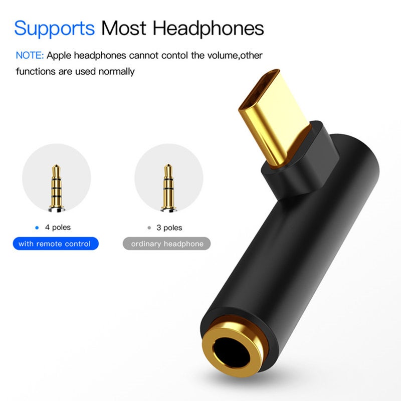 3.5Mm Type C Jack Earphone Cable Usb Male To Aux Audio Adapter Converter