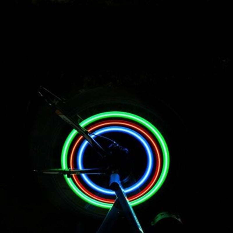 Waterproof Bicycle Wheel Running Spoke Light Led Luminous Shoe Clip Bike Accessory
