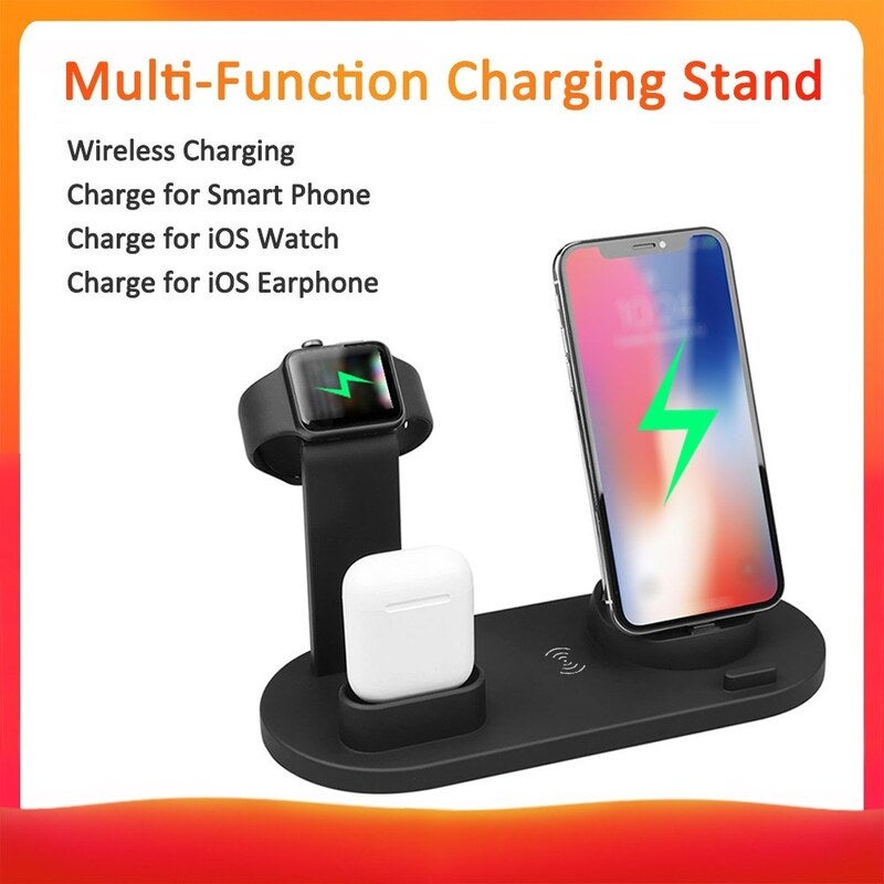3 In 1 Chargings Dock Holder Bracket Wire Less Chargers
