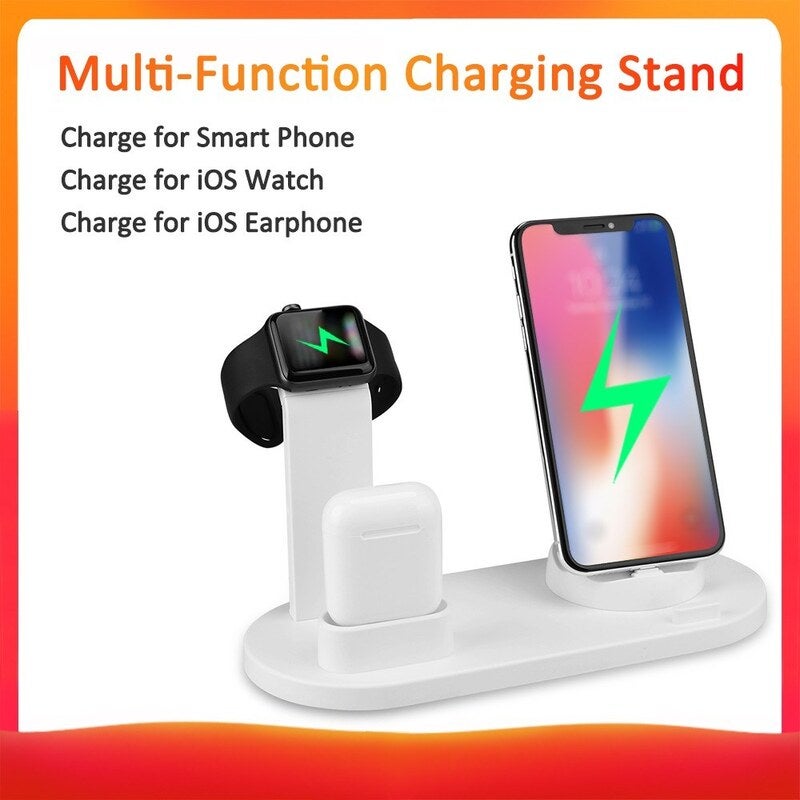 3 In 1 Chargings Dock Holder Bracket Wire Less Chargers