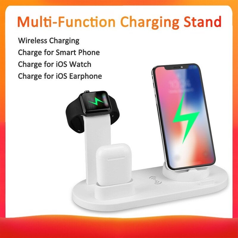 3 In 1 Chargings Dock Holder Bracket Wire Less Chargers