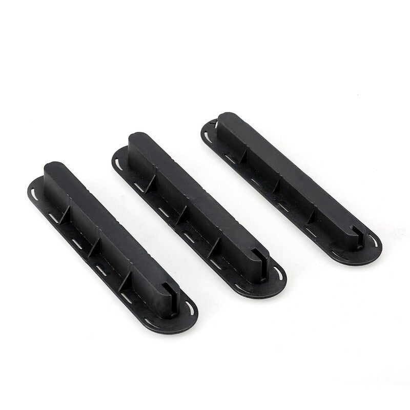 3 Pack Future Tri Fins Box Plugs Base Sup Screw Surf Set Extra Key Screws Black