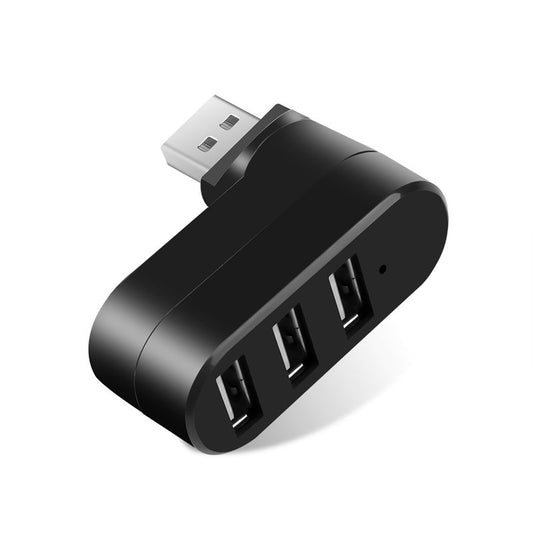 3 Ports Hub Usb 2.0 Mini Rotate Splitter Adapter For Macbook Pc Notebook Laptop