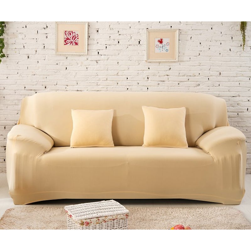 3 Seater High Stretch Sofa Cover Couch Lounge Protector Slipcovers Solid Colours