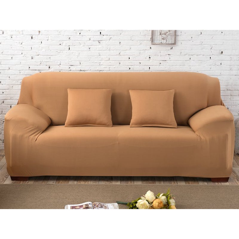3 Seater High Stretch Sofa Cover Couch Lounge Protector Slipcovers Solid Colours