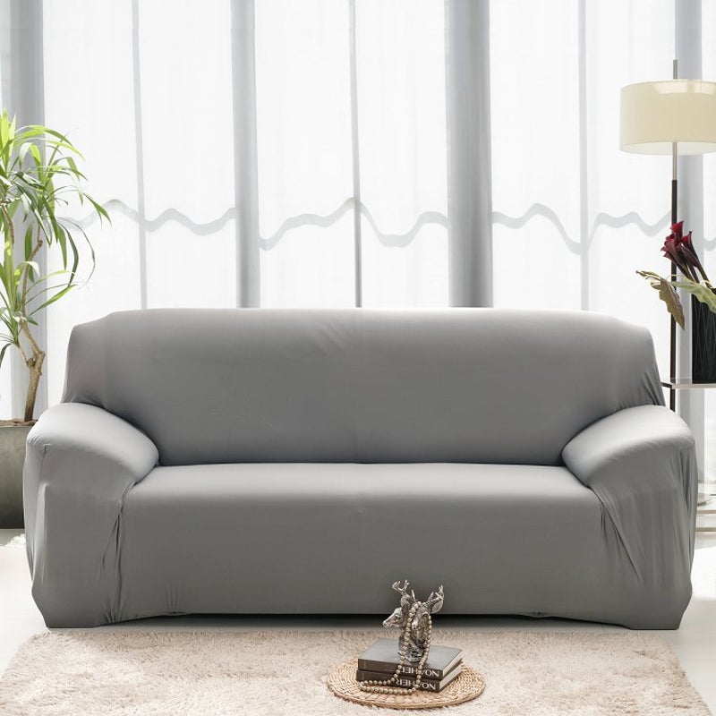 3 Seater High Stretch Sofa Cover Couch Lounge Protector Slipcovers Solid Colours