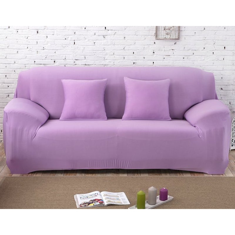 3 Seater High Stretch Sofa Cover Couch Lounge Protector Slipcovers Solid Colours