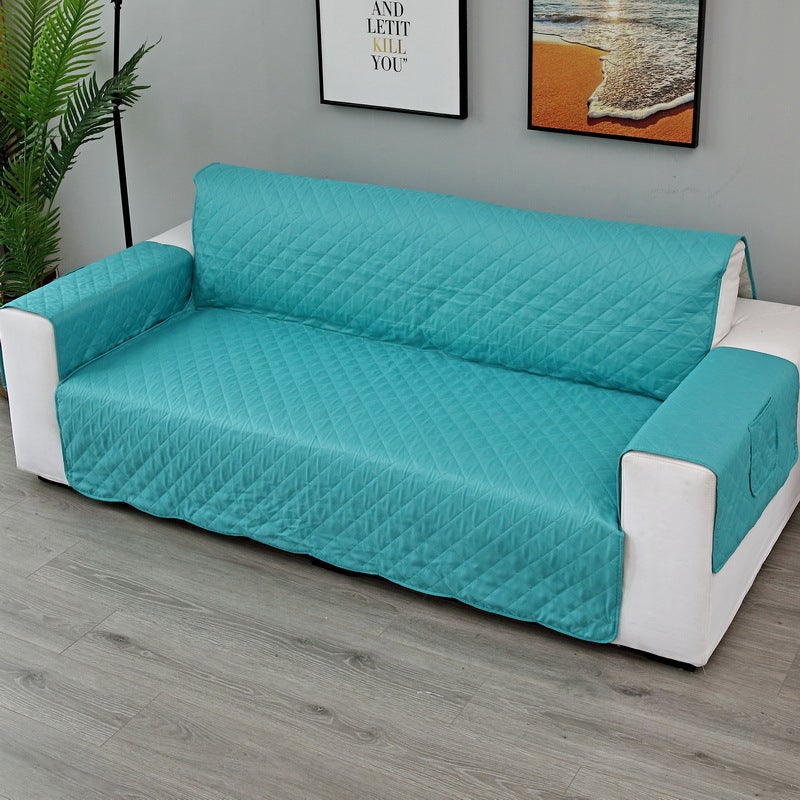 3 Seater High Stretch Sofa Cover Couch Lounge Protector Slipcovers With Two Side Pockets
