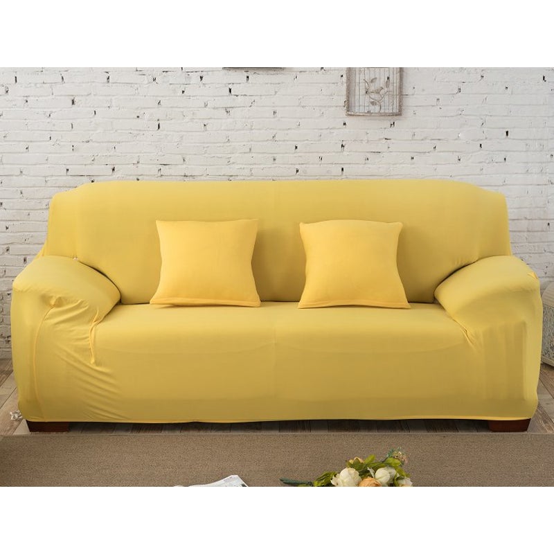 3 Seater High Stretch Sofa Cover Couch Lounge Protector Slipcovers Solid Colours