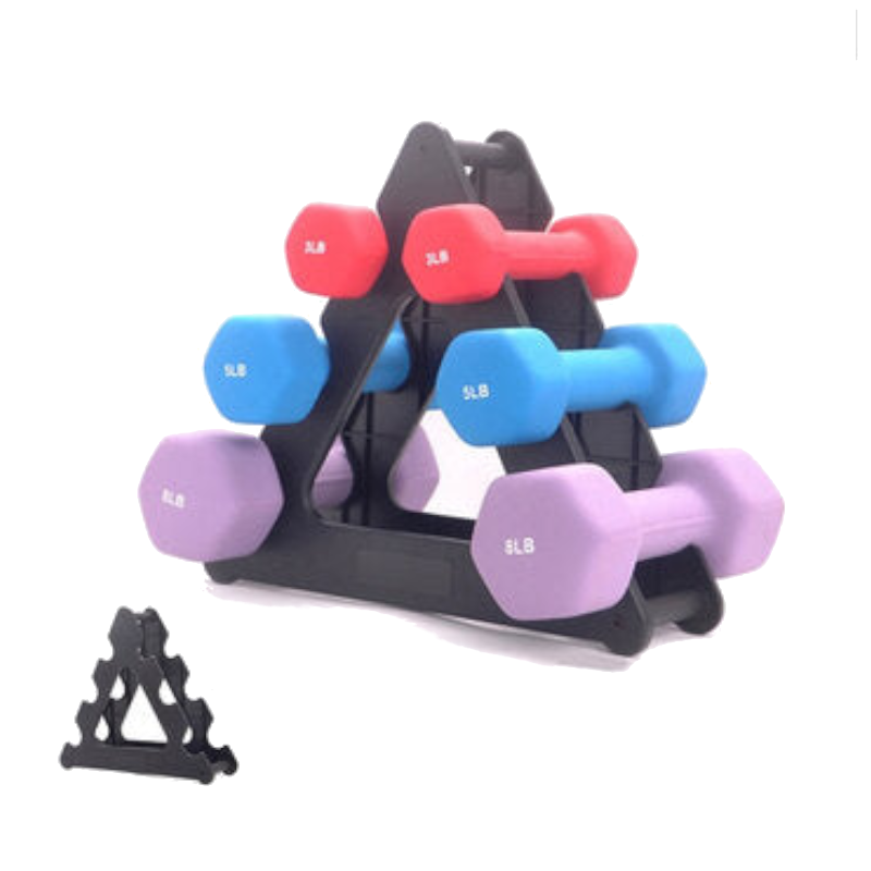 3 Tier Dumbbell Rack Stand Weights Gym Storage