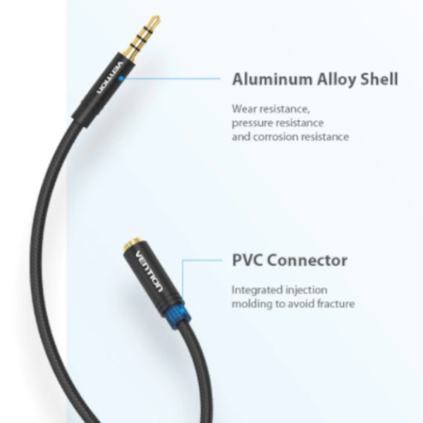 3.5Mm Audio Extension Cable Jack Male To Female Aux For Headphones Huawei P20 Iphone 6S Mp4 Player