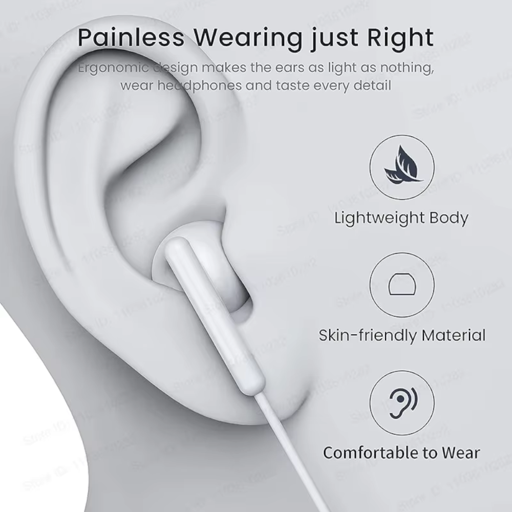 3.5Mm In-Ear Earbuds Earphone Headphone With Microphone Stereo For Phones Mp3 Mp4 Psp