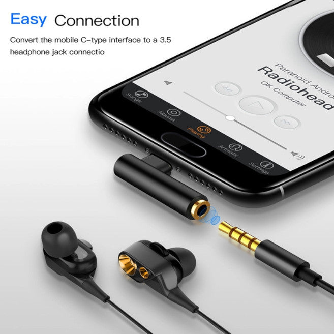 3.5Mm Type C Jack Earphone Cable Usb Male To Aux Audio Adapter Converter