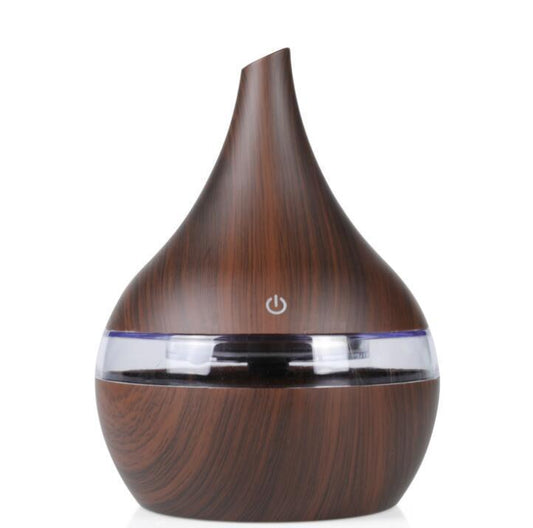 Air Diffusers 300Ml Wood Grain Usb Electric Aroma