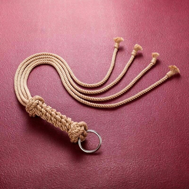Bdsm Handmade Shibari Rope Soft Cotton Flogger Impact Toy Spanking Fetish