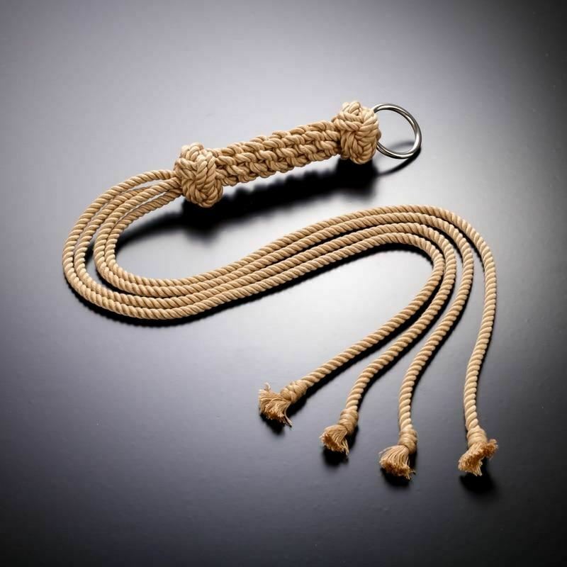 Bdsm Handmade Shibari Rope Soft Cotton Flogger Impact Toy Spanking Fetish