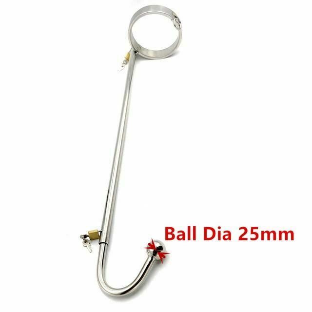 Stainless Steel Collar Slave Posture Bar Anal Hook Bondage Bdsm Restraints Kit