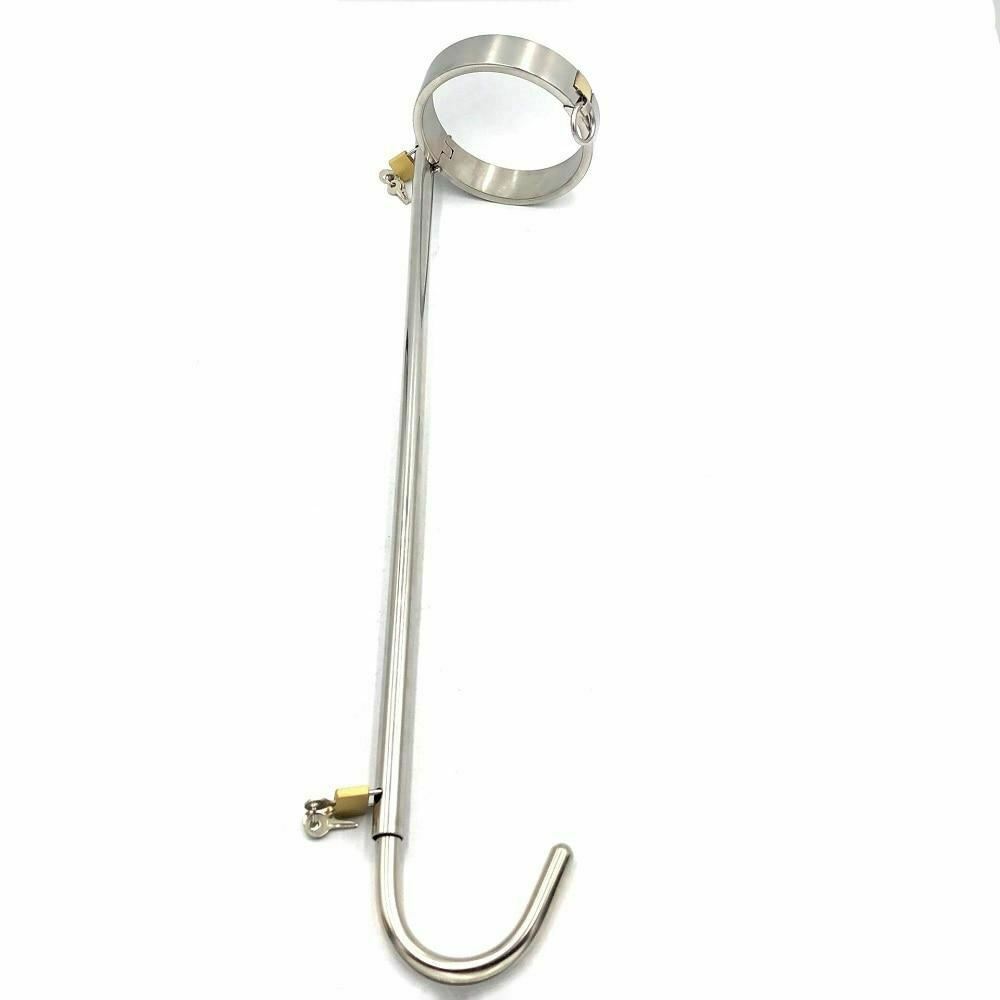 Stainless Steel Collar Slave Posture Bar Anal Hook Bondage Bdsm Restraints Kit