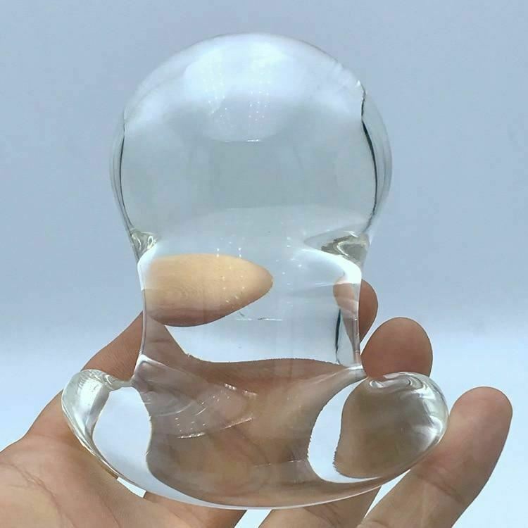60Mm Large Crystal Anal Ball Dilator Butt Plug Glass Dildo