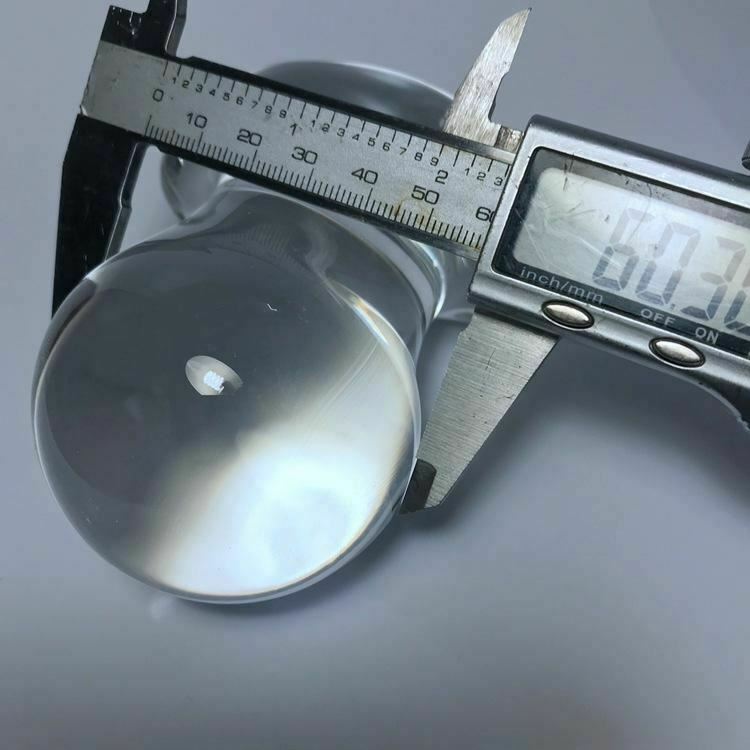 60Mm Large Crystal Anal Ball Dilator Butt Plug Glass Dildo