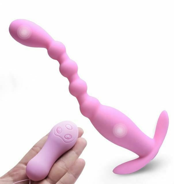 Wireless Control Anal Beads Vibrator Prostate Massager Butt Plug