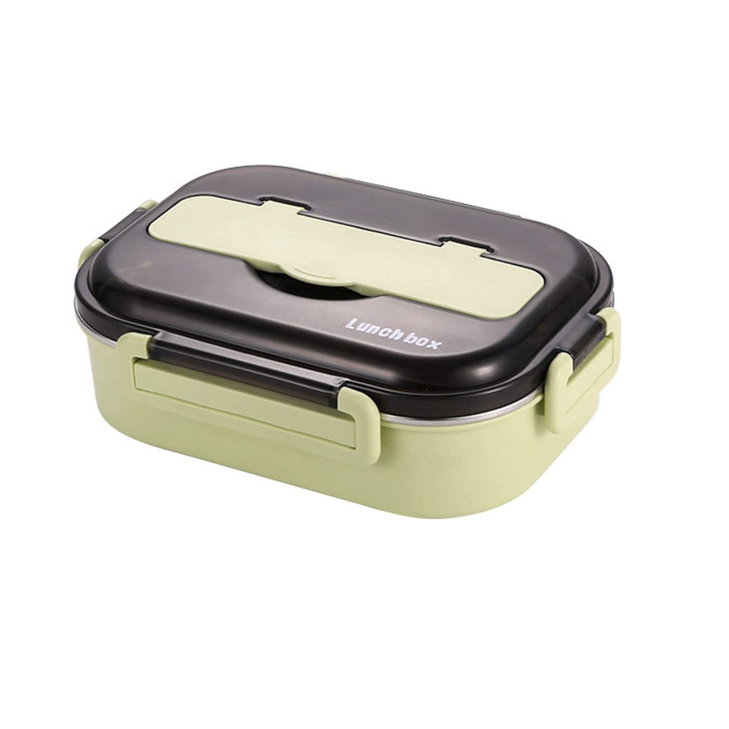 304 Stainless Steel Lunch Box Portable Thermal Insulation Four Grid Leak Proof Adult Office Student School Food Containe