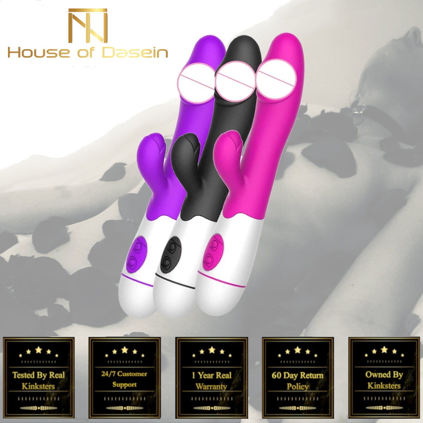 30 Speed Rechargeable Rabbit Vibrator Clit G Spot Women Sex Toy