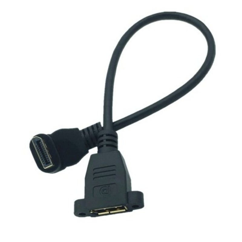 30Cm 90 Degree Up And Down Displayport Male To Female Extension Cable For Pc Hd Tv Projectors Laptop 25Cm Angle