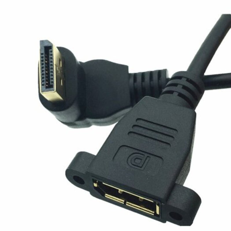 30Cm 90 Degree Up And Down Displayport Male To Female Extension Cable For Pc Hd Tv Projectors Laptop 25Cm Angle
