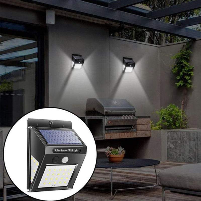 Wall Lights 30 Leds Solar Sensor Waterproof Mounted Sensing