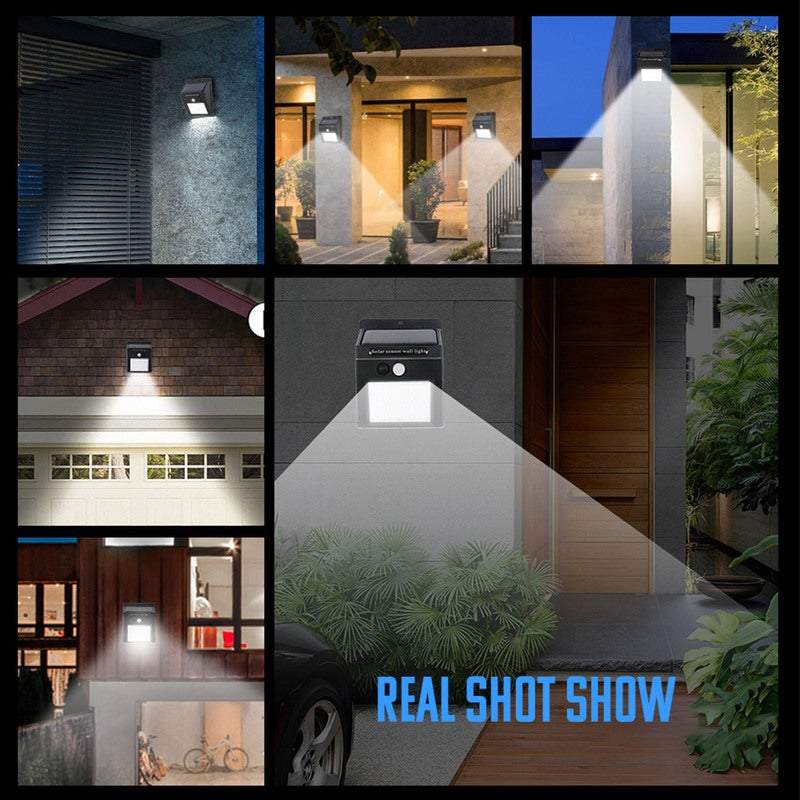 Wall Lights 30 Leds Solar Sensor Waterproof Mounted Sensing